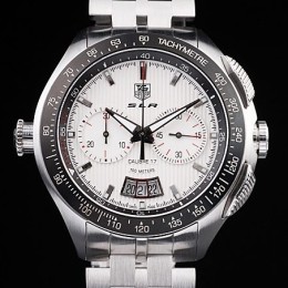 태그호이어 SLR 화이트 다이얼 스틸밴드 (Tag Heuer SLR Polished Stainless Steel Case Black Dial Stainless Steel Strap)