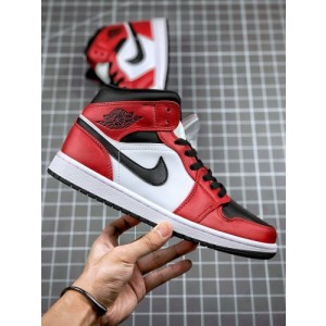 Nike Air Jordan 1 Mid Gey Red