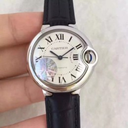 까르띠에 발롱블루(Ballon de Bleu) 33mm 가죽밴드