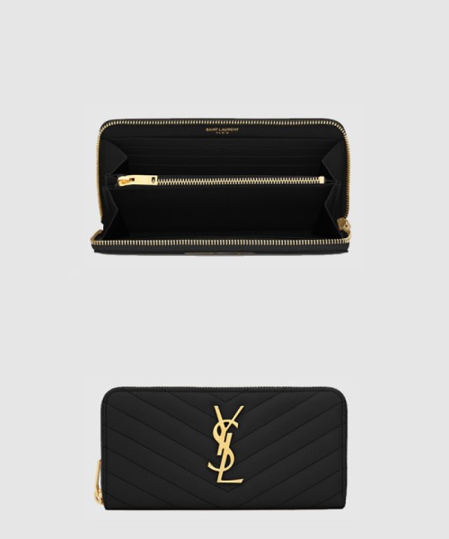 [SAINT LAURENT-생로랑]모노그램 지퍼월렛 358094