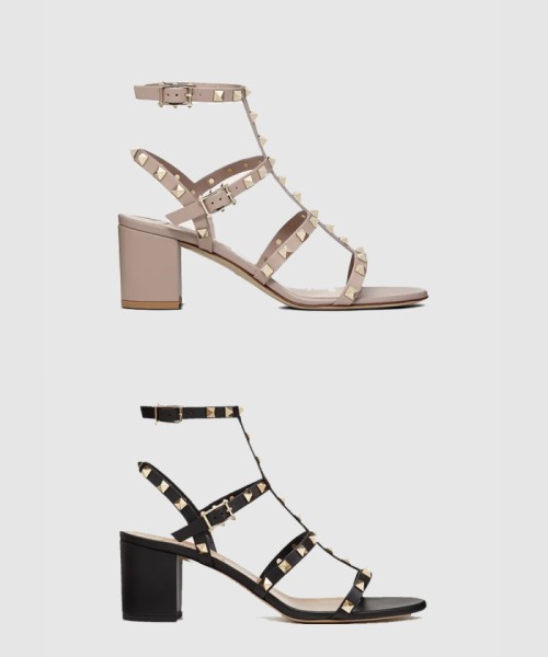 [VALENTINO-발렌티노]락스터드 케이지 샌들
