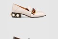 [GUCCI-구찌]펄 스터드 미드힐 로퍼 423559