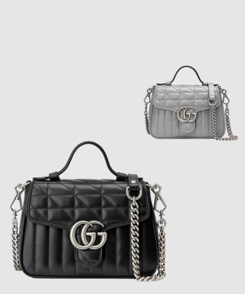 [GUCCI-구찌]GG 마몽 미니 탑핸들백 583571