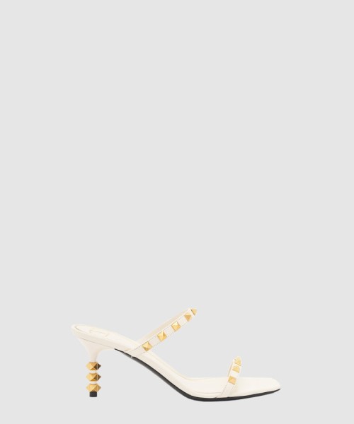 [VALENTINO-발렌티노]락스터드 슬립온 레더 스틸레토