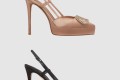 [VALENTINO-발렌티노]브이로고 새틴 틴 슬링백 플랫폼 펌프스