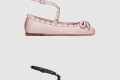 [VALENTINO-발렌티노]락스터드 새틴 발레리나