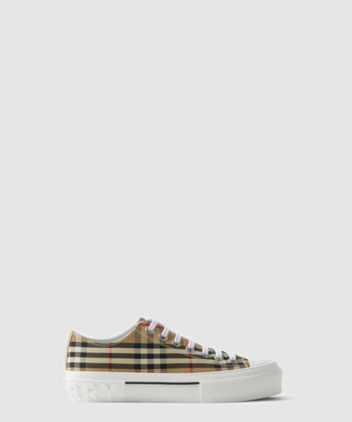[BURBERRY-버버리]체크 코튼 스니커즈 80505061