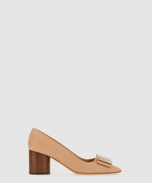 [FERRAGAMO-페레가모]더블 보우 펌프스 01F619