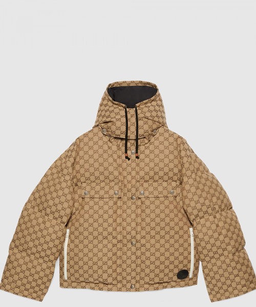 [GUCCI-구찌]GG 코튼 캔버스 푸퍼 재킷 7a7558