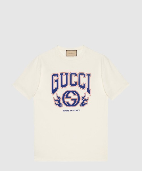 [GUCCI-구찌]니트 면 프린트 티셔츠 77a758