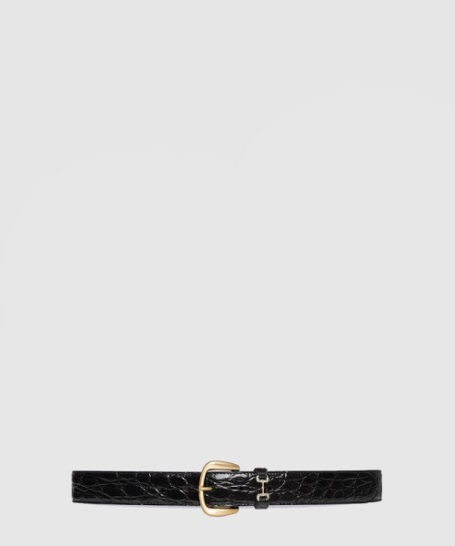 [GUCCI-구찌]클래식 로고 침 버클 벨트 725307