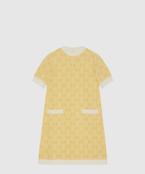 [GUCCI-구찌]GG 울 자카드 드레스 ‎773633