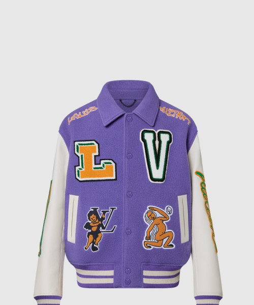 [LOUIS VUITTON-루이비통]멀티 패치 믹스드 레더 바시티 블루종 1AAHH5