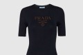 [PRADA-프라다]로고가 있는 실크 크루넥 스웨터 P24T1F
