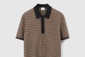 [BURBERRY-버버리]체크 코튼 블렌드 폴로 셔츠 80703021
