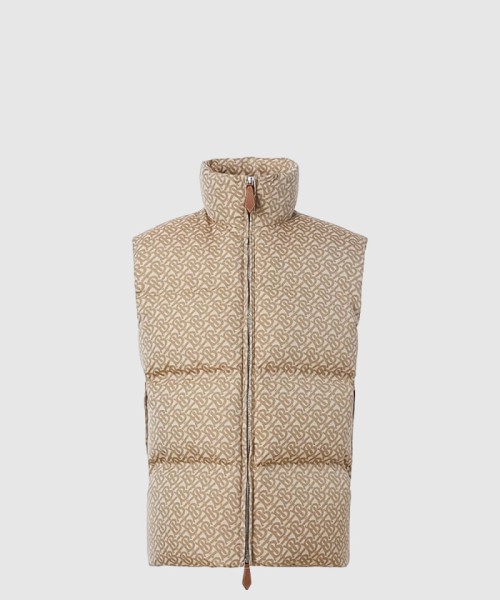 [BURBERRY-버버리]모노그램 프린트 패딩 조끼 80585431