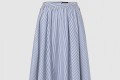 [LOUIS VUITTON-루이비통]줄무늬 실크 플리츠 스커트 1AC1A7