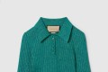 [GUCCI-구찌]리브 라메 크롭 폴로 셔츠 775479