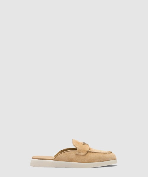 [PRADA-프라다]스웨이드 뮬 1D270N