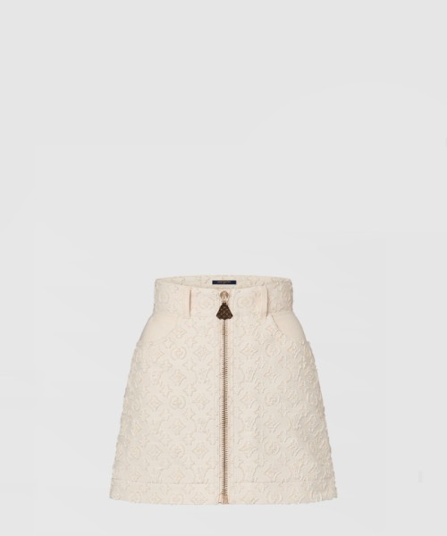[LOUIS VUITTON-루이비통]데님 미니 스커트 1AFUQ3