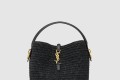 [SAINT LAURENT-생로랑]우븐 라피아 및 베지터블 태닝 가죽 소재의 LE 37 773991
