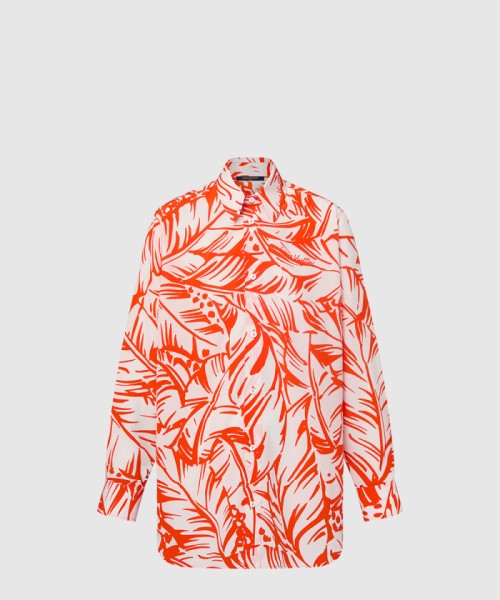 [LOUIS VUITTON-루이비통]팜 프린트 실크 셔츠 1AFSAU