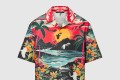[LOUIS VUITTON-루이비통]프린티드 쇼트 슬리브드 코튼 셔츠 1AFQY7