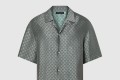 [LOUIS VUITTON-루이비통]쇼트 슬리브드 자카드 실크 블렌드 셔츠 1AFRMA