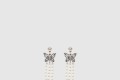 [DIOR-디올]크리스탈 메탈 레진 귀걸이 E3087