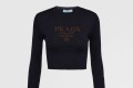 [PRADA-프라다]로고가 있는 실크 크루넥 스웨터 P24S1G