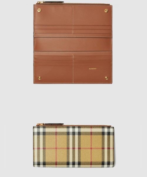 [BURBERRY-버버리]라지 체크 바이폴드 지갑 80739801