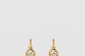 [GUCCI-구찌]스크립트 디테일의 후프 귀걸이 796874
