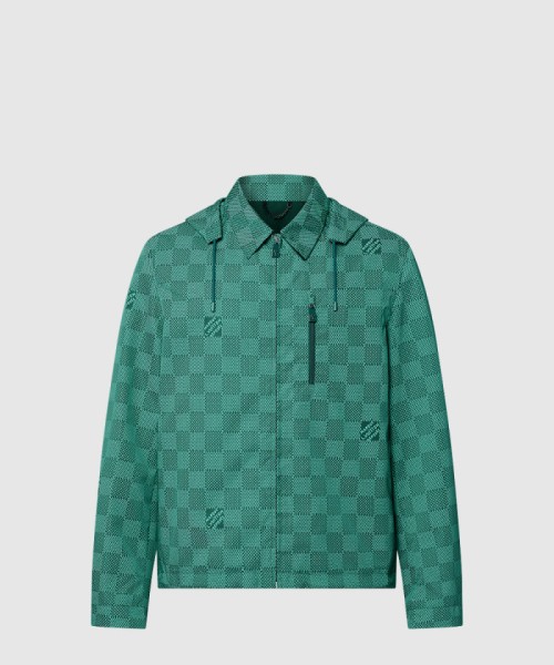 [LOUIS VUITTON-루이비통]프린티드 나일론 후디드 윈드브레이커 1AFQD4