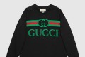[GUCCI-구찌]로고 자수 라운드 맨투맨 티셔츠 469250