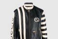 [GUCCI-구찌]로고 자수 가죽 봄버 재킷 741439