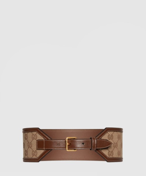 [GUCCI-구찌]GG 슈프림 캔버스 와이드 벨트 678695