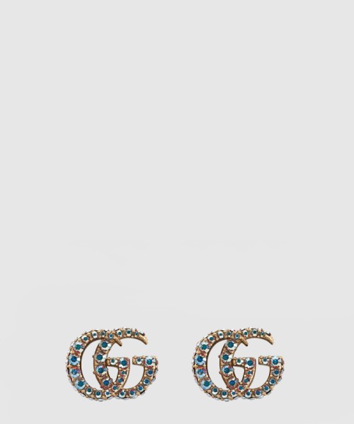 [GUCCI-구찌]크리스털 더블 G 귀걸이 753886