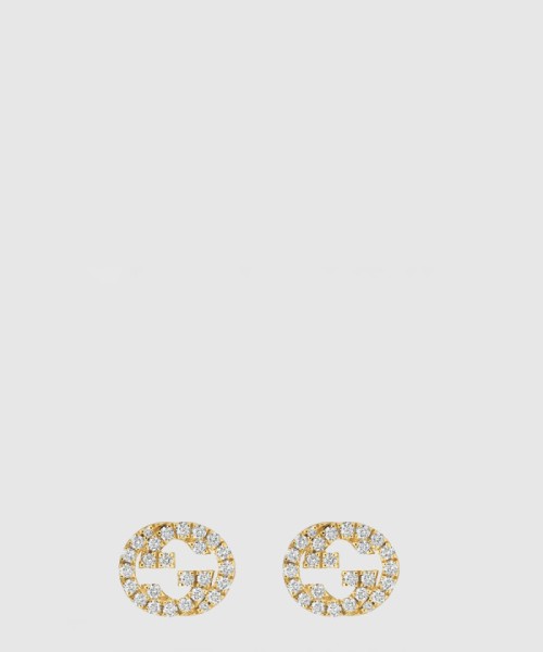 [GUCCI-구찌]다이아몬드 장식 구찌 인터로킹 스터드 729408