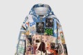 [LOUIS VUITTON-루이비통]메이드 투 오더 패치워크 오버사이즈드 후디드 블루종 1ABYJL