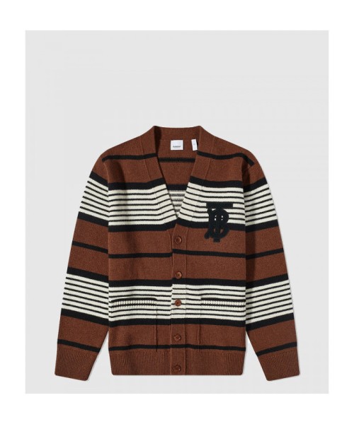 [BURBERRY-버버리]스트라이프 울 캐시미어 오버사이즈 카디건 가디건 80678901