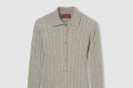 [GUCCI-구찌]파인 케이블 및 리브 울 폴로 탑 803570