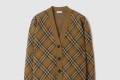 [BURBERRY-버버리]체크 울 모헤어 블렌드 카디건 80996211