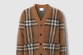 [BURBERRY-버버리]체크 울 모헤어 블렌드 자카드 손흥민 카디건 80579071