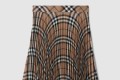 [BURBERRY-버버리]플리츠 체크 울 블렌드 스커트 80956571