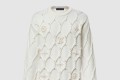 [LOUIS VUITTON-루이비통]장식된 케이블 니트 울 블렌드 풀오버 1A97D5