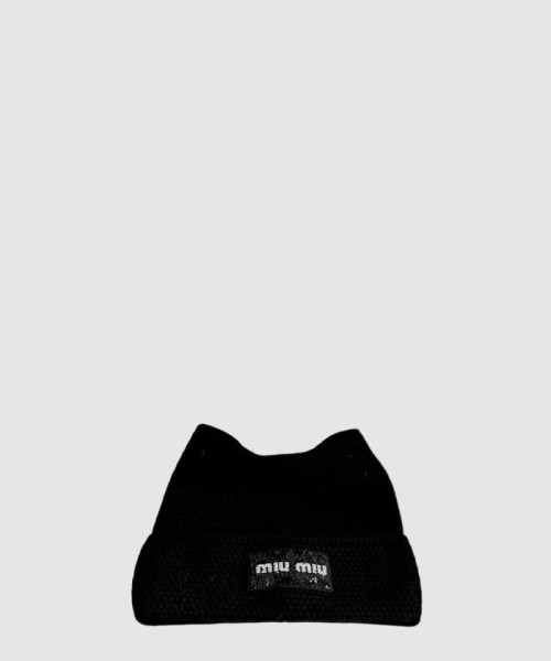 [MIUMIU-미우미우]고양이 귀 비니 5HC411