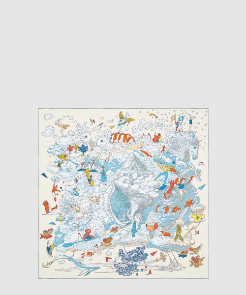 [HERMES-에르메스]Sur Mon Nuage 90 까레 스카프