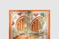 [HERMES-에르메스]Harnais de Coeur 스카프 90