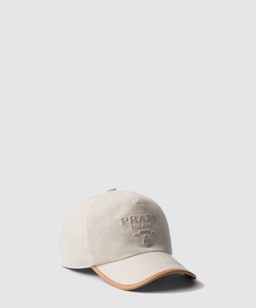 [PRADA-프라다]리넨 블렌드 야구모자 2HCa79