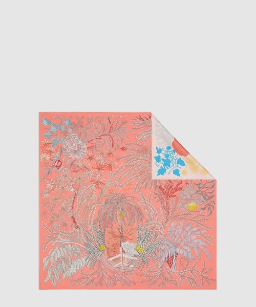 [HERMES-에르메스]Le Jardin des Peintres 더블 페이스 스카프 90